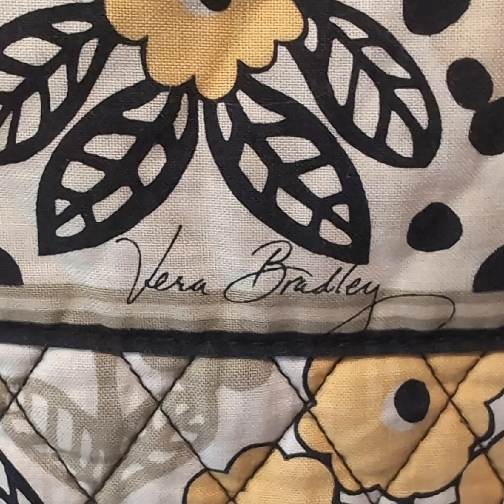 Vera Bradley Yellow Floral Quilted Backpack Pack